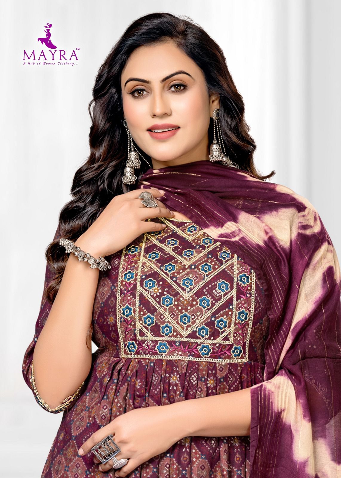 Vastra Vol 2 By Mayra Naira Cut Capsuil Printed Kurti With Bottom Dupatta Wholesale Market In Surat
